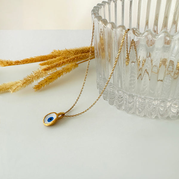 Greek Evil Eye Lucky Charm Necklace