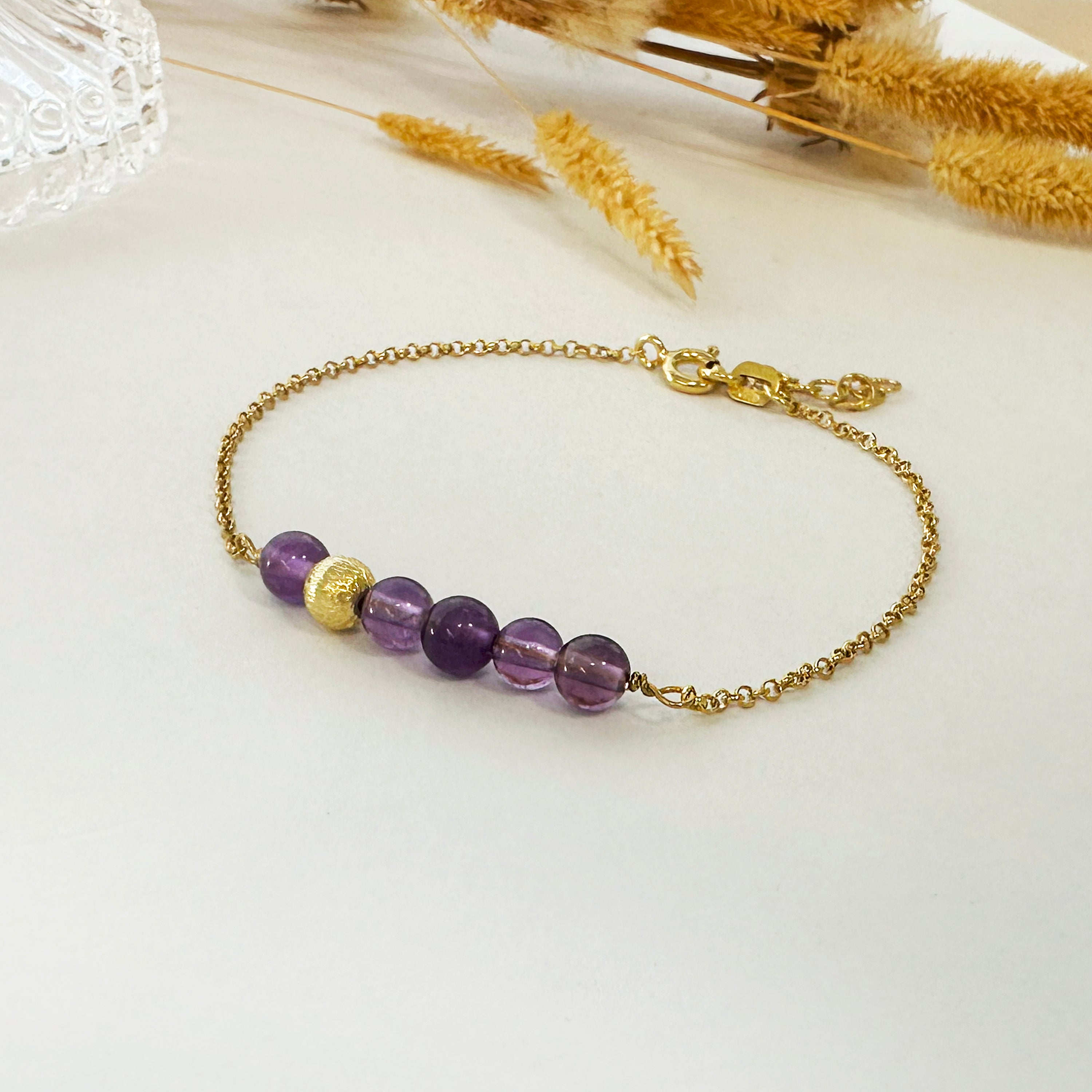 Amethyst Bracelet, February Birthstone Bracelet