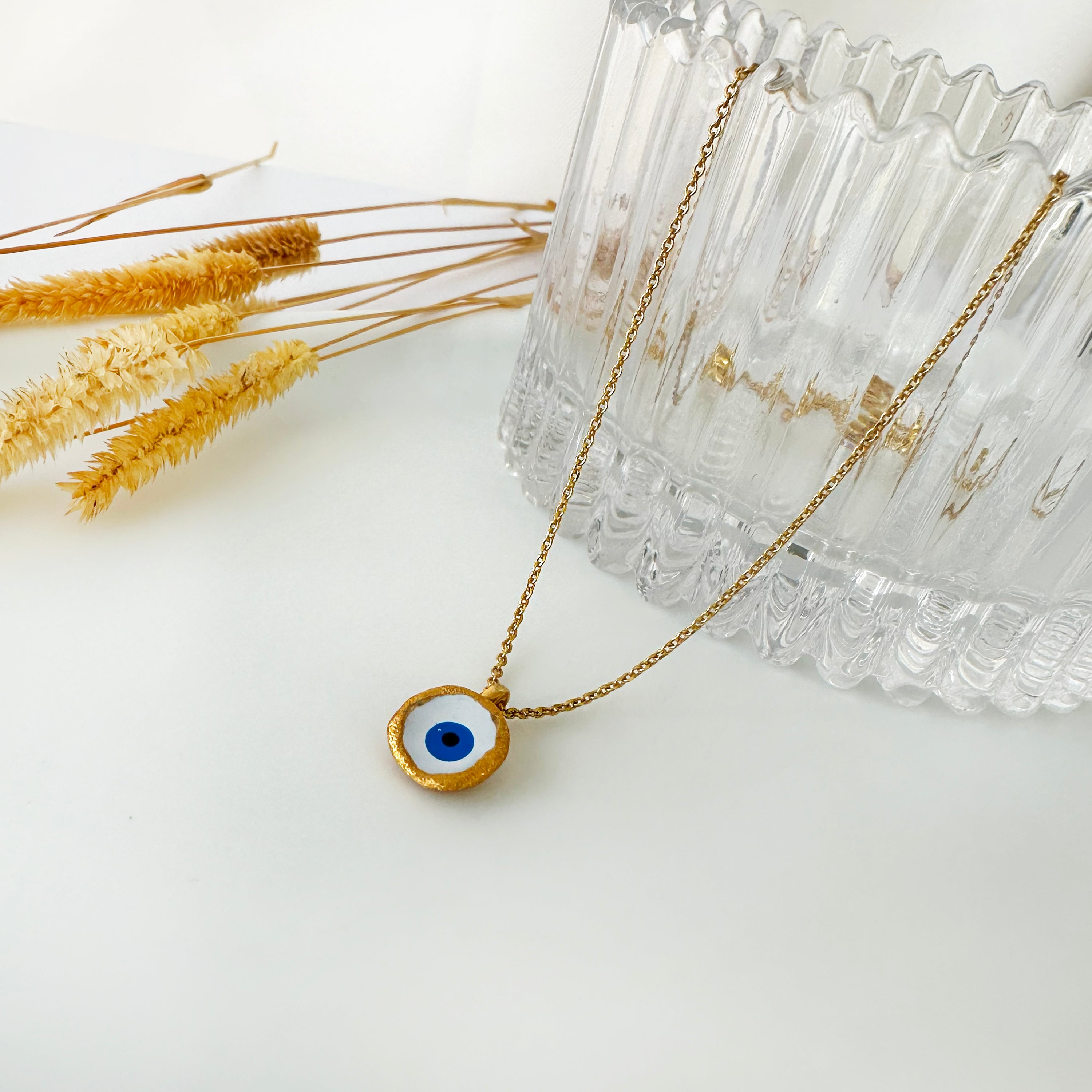 Greek Evil Eye Lucky Charm Necklace