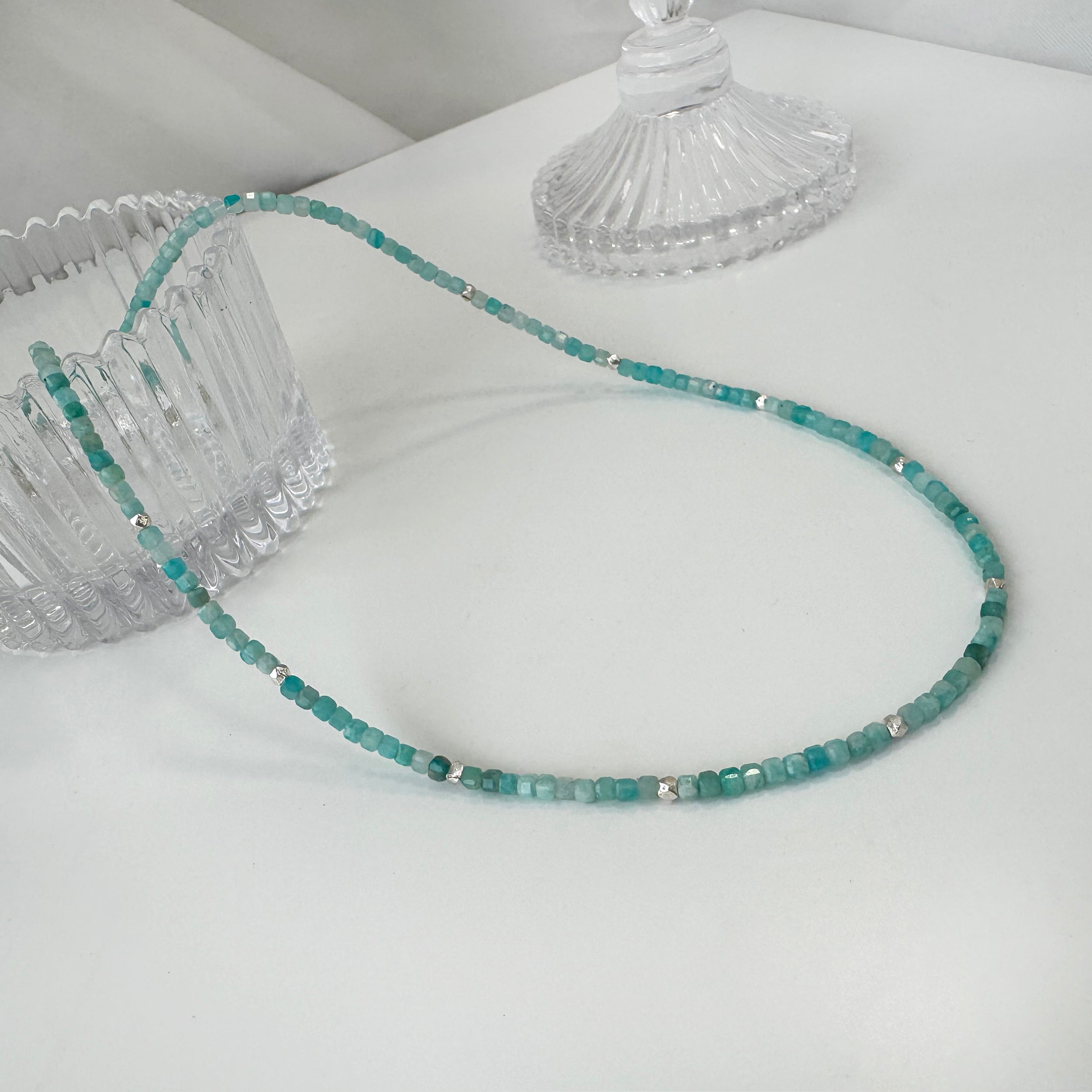 Green Amazonite Minimalist Choker Necklace!