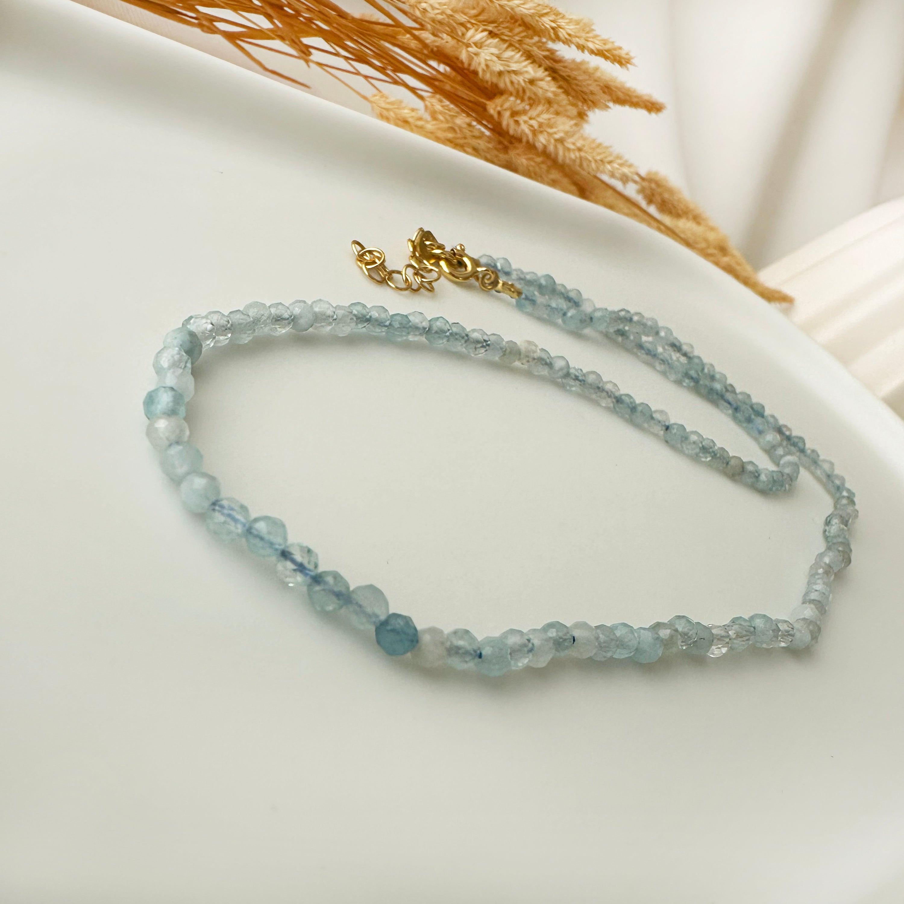 Aquamarine Choker Necklace