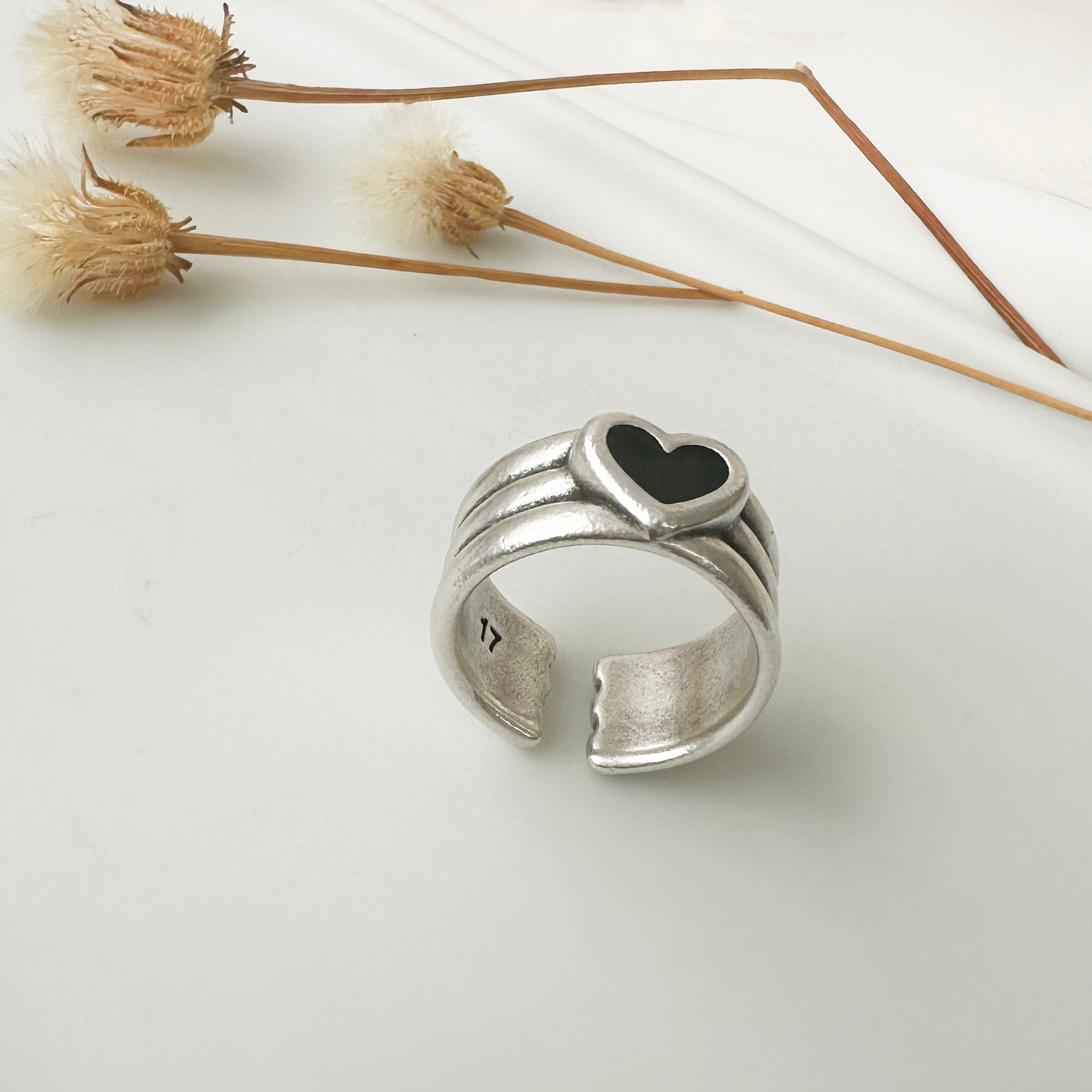 Chunky silver ring