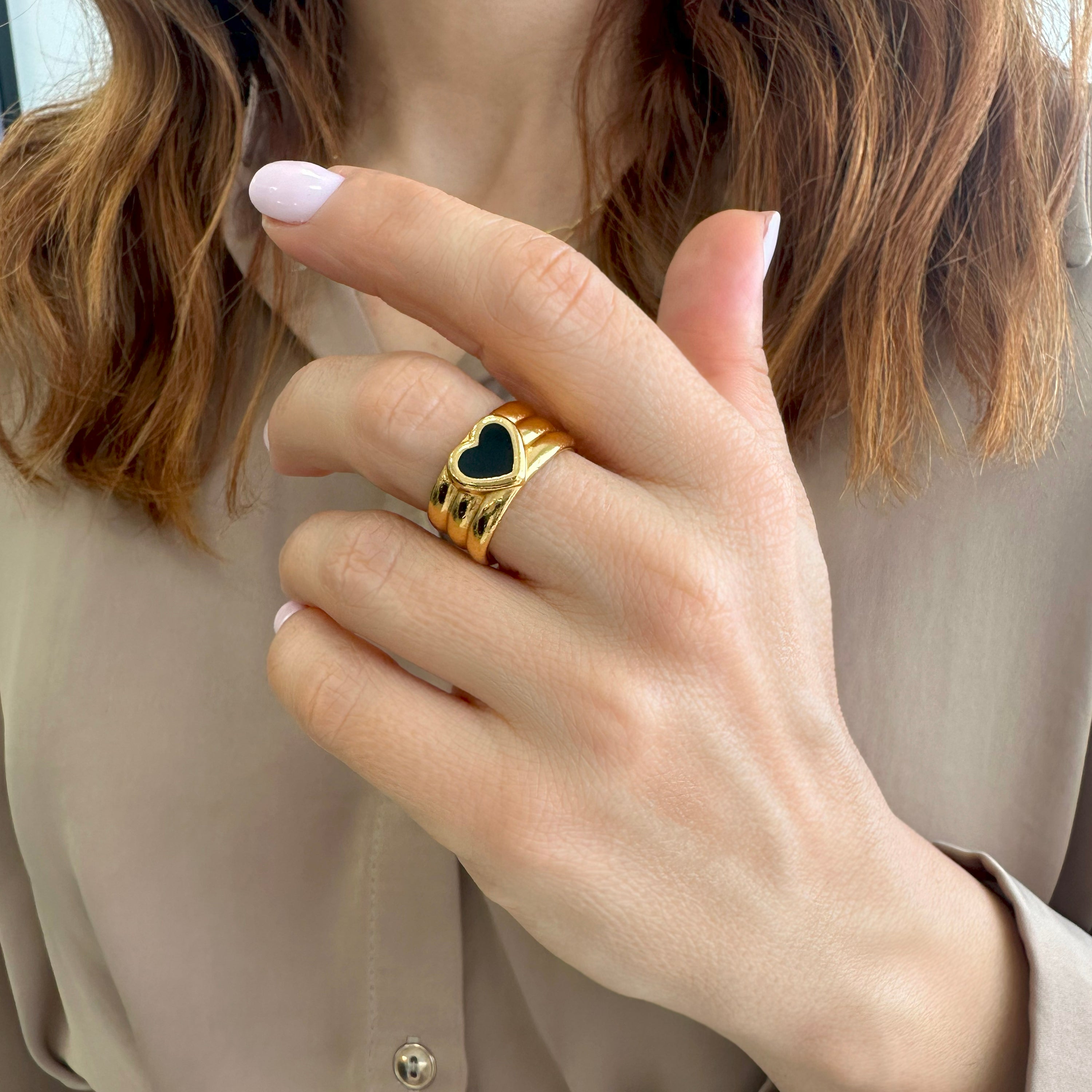 Chunky gold ring