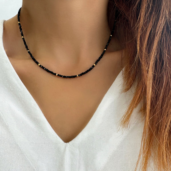 Black Tourmaline choker Necklace