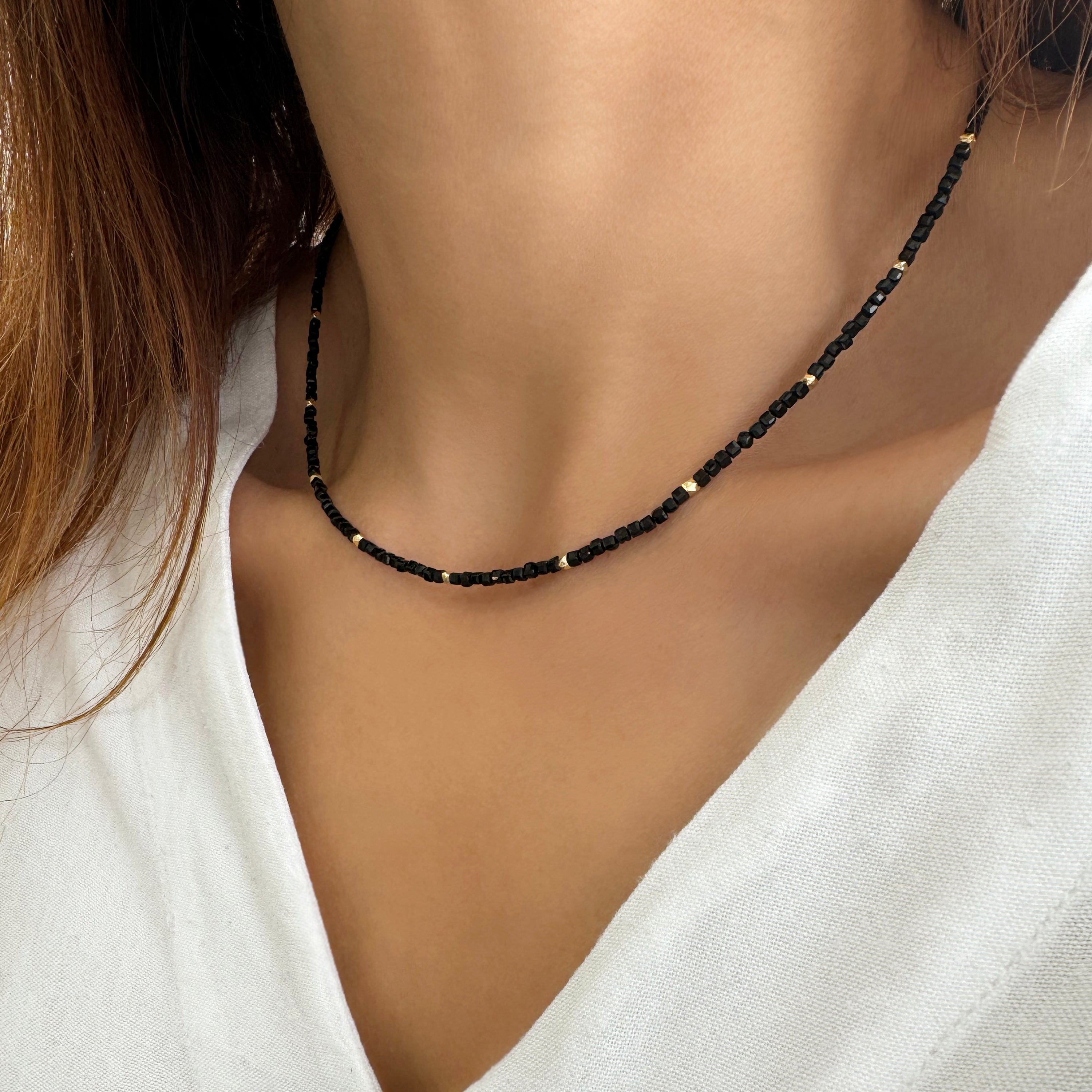 Black Tourmaline choker Necklace