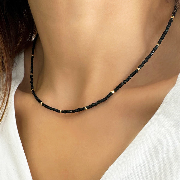 Black Tourmaline choker Necklace