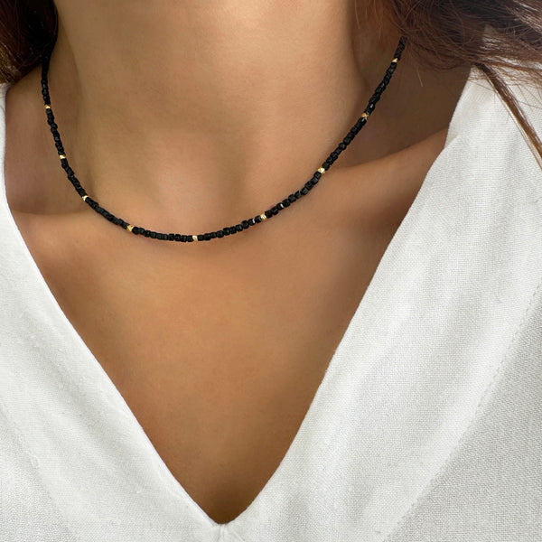 Black Tourmaline choker Necklace