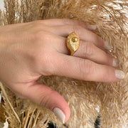 Boho style δακτυλίδι μάτι