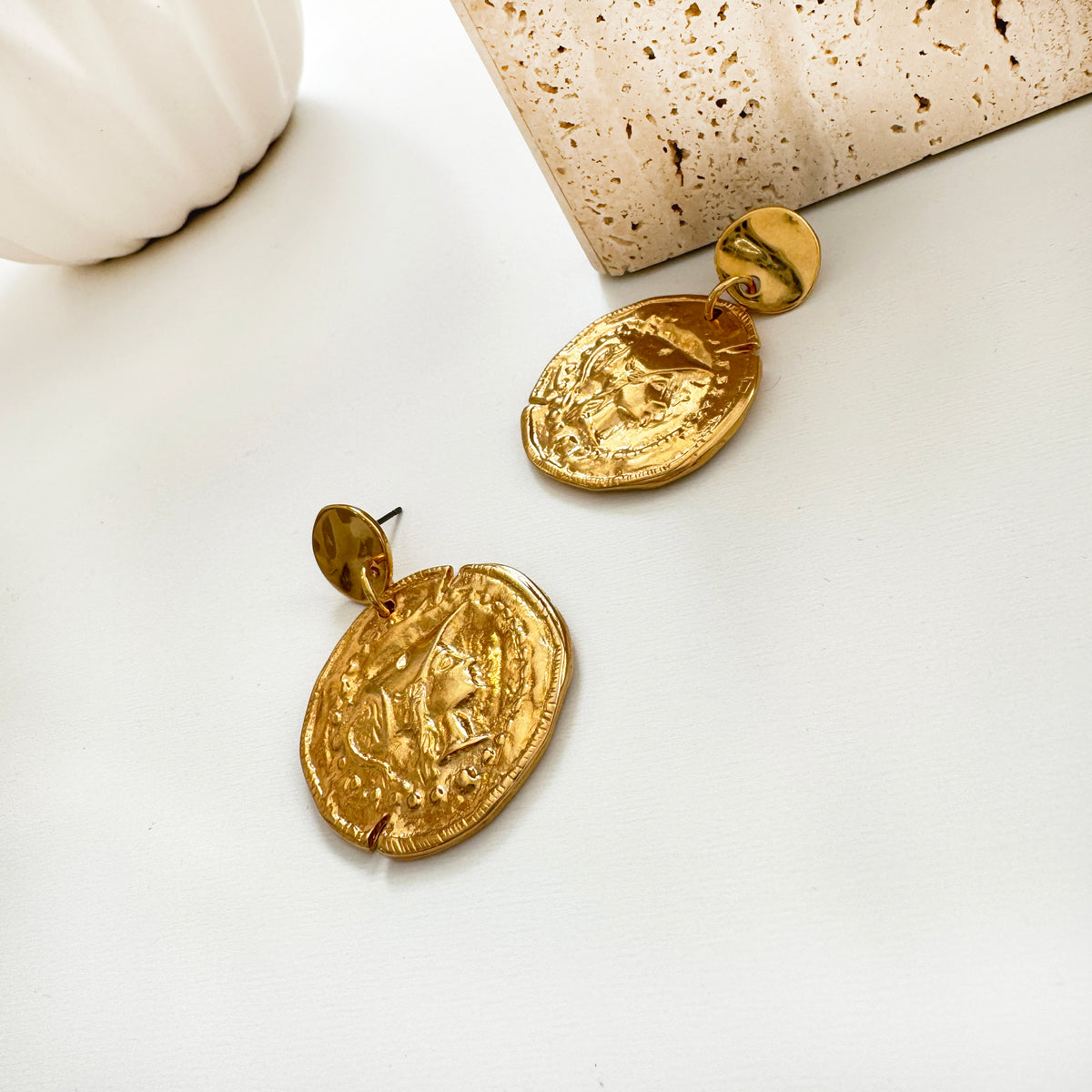 Athena Greek Goddess earrings