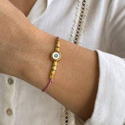 Evil eye March bracelet