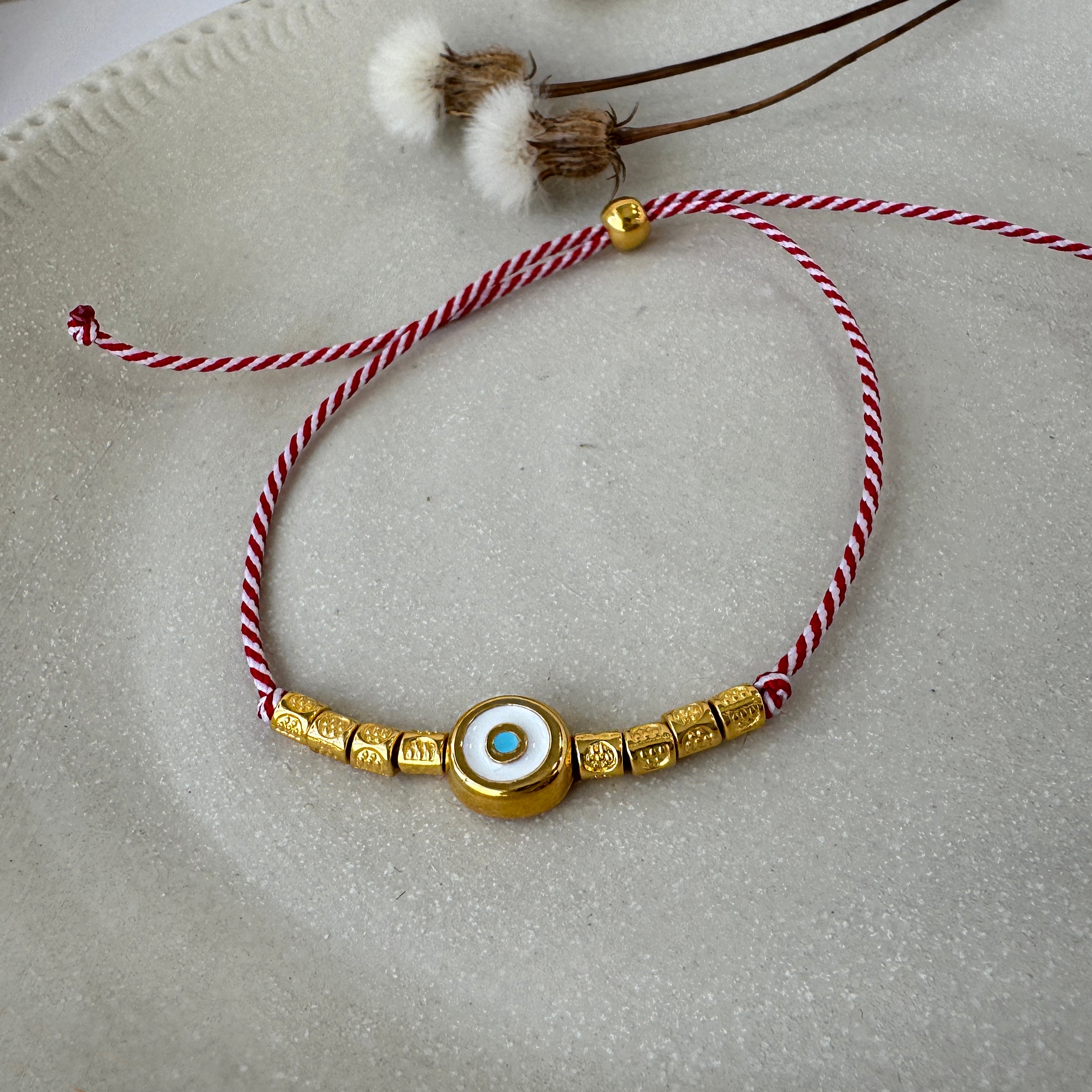Evil eye March bracelet