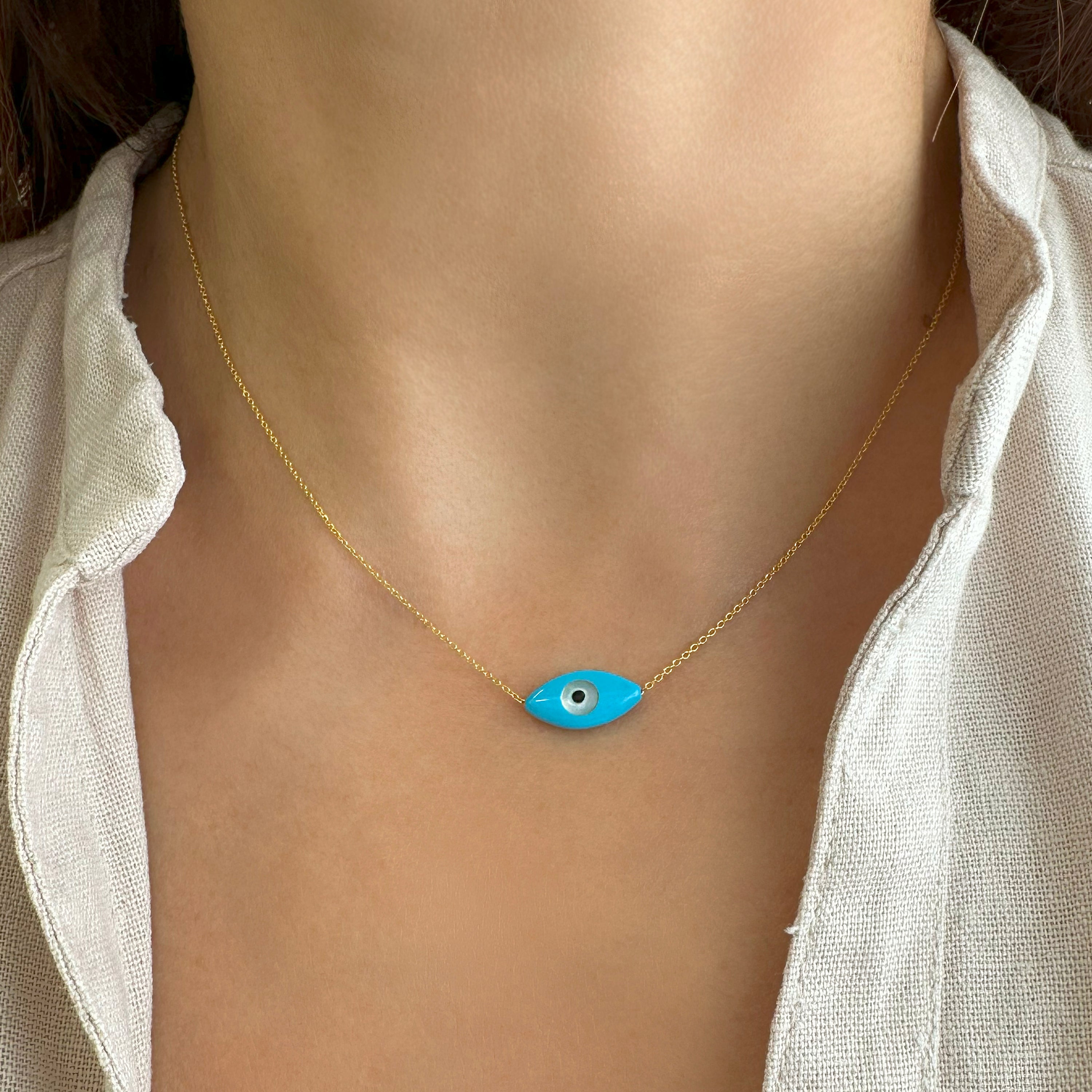 Blue Evil Eye Necklace