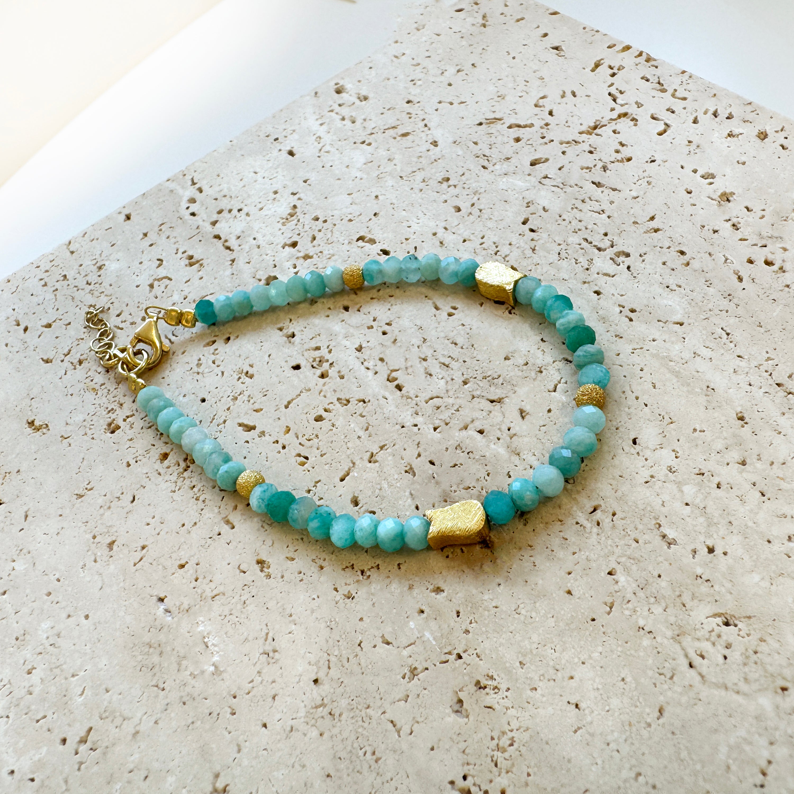 Little fish bracelet - Amazonite and silver 925
