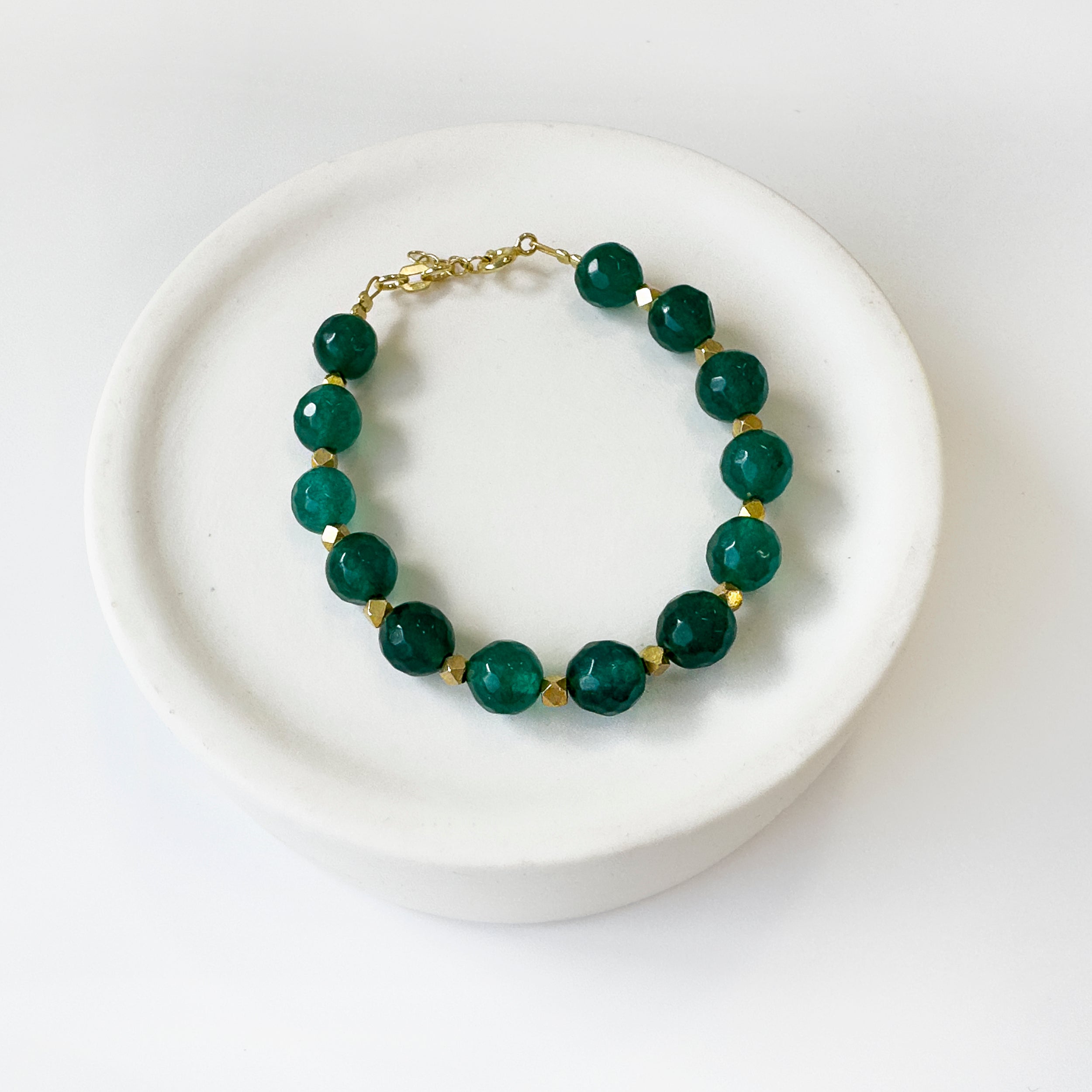 Green Agate Gemstone  bracelet