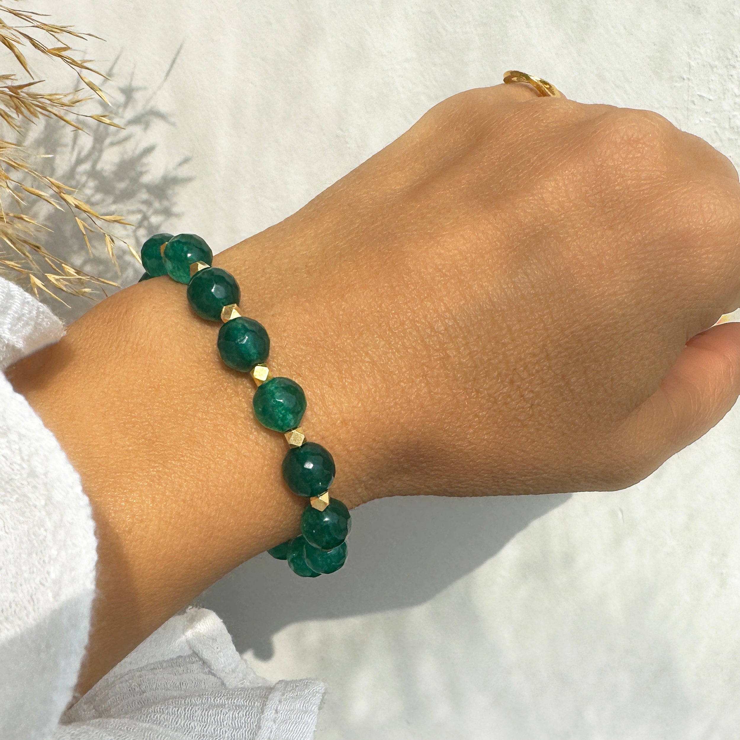 Green Agate Gemstone  bracelet