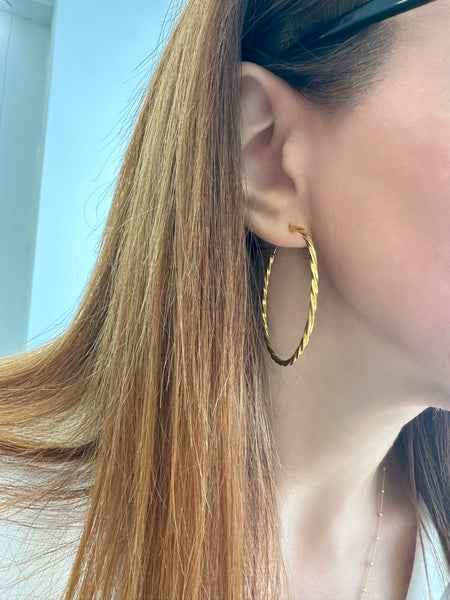 Chunky Gold Hoops