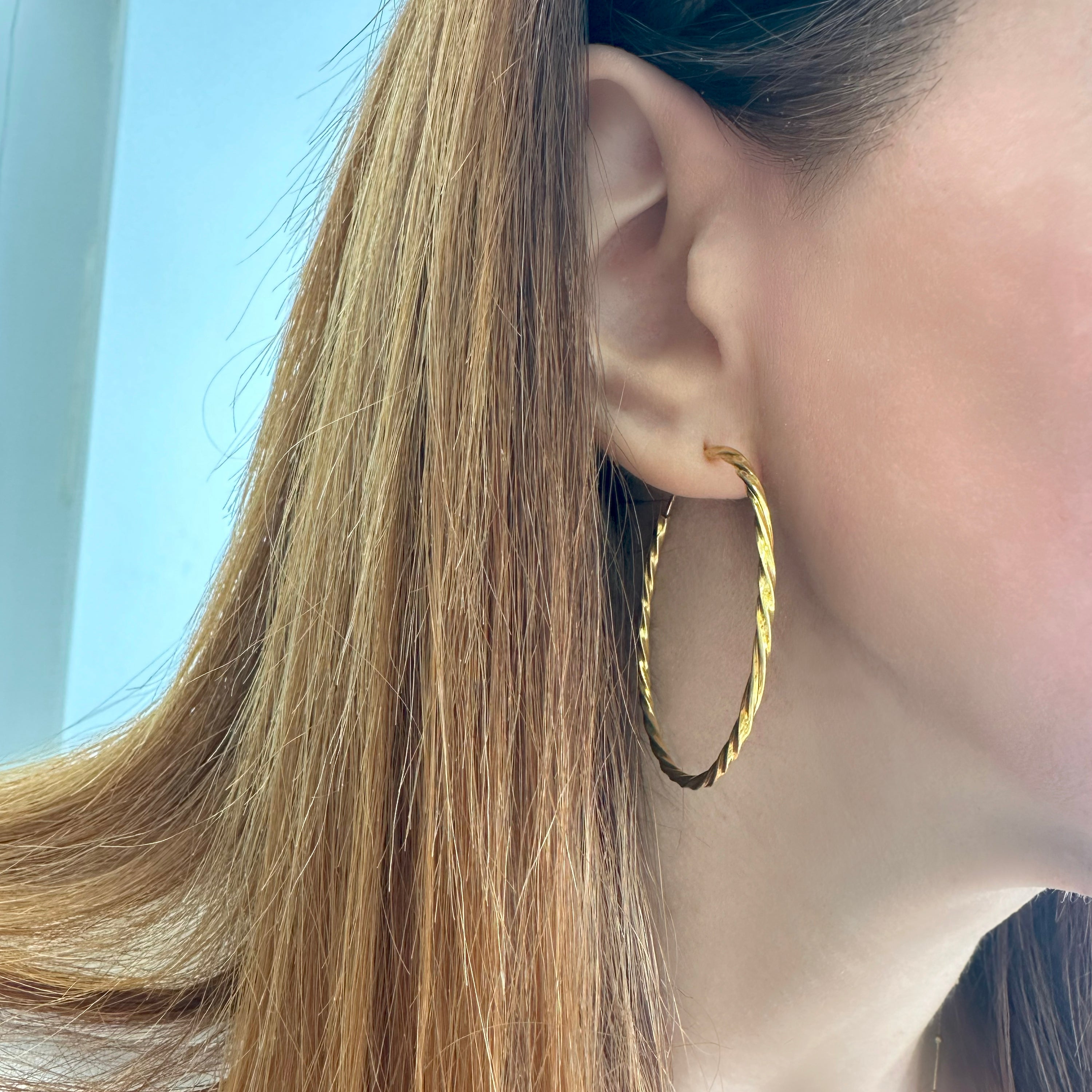 Chunky Gold Hoops