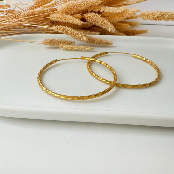 Chunky Gold Hoops