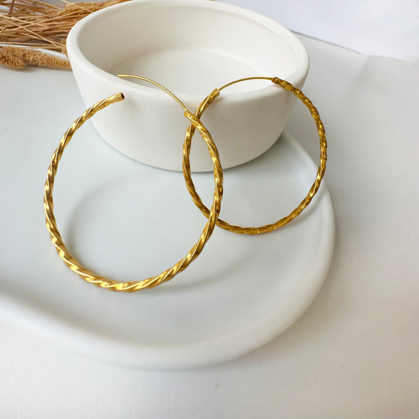 Chunky Gold Hoops