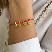 March bracelet with hearts