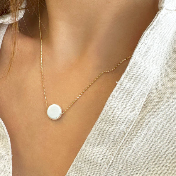 Coin Real Pearl necklace