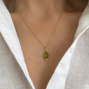 Peridot Necklace - August Birthstone
