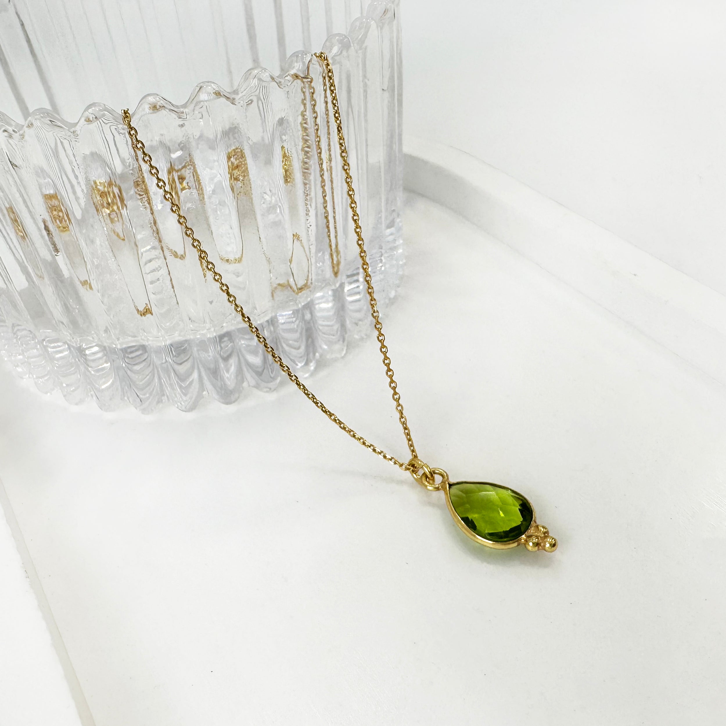Peridot Necklace - August Birthstone