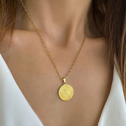 Phaistos Disc Medallion Necklace