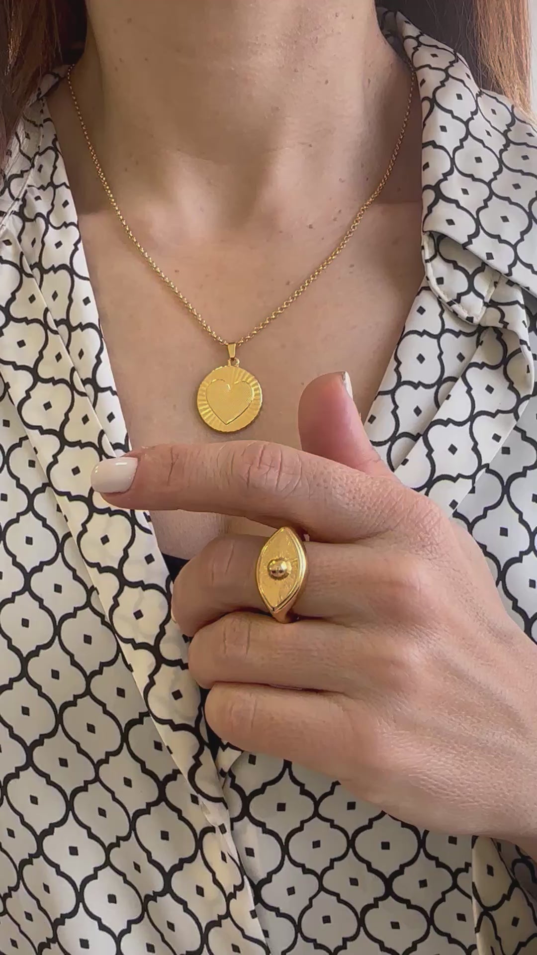 Φόρτωση βίντεο: Boho style δακτυλίδι μάτι