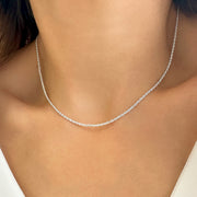 Rope Chain Necklace. Silver 925