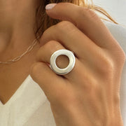 Silver Circle Ring