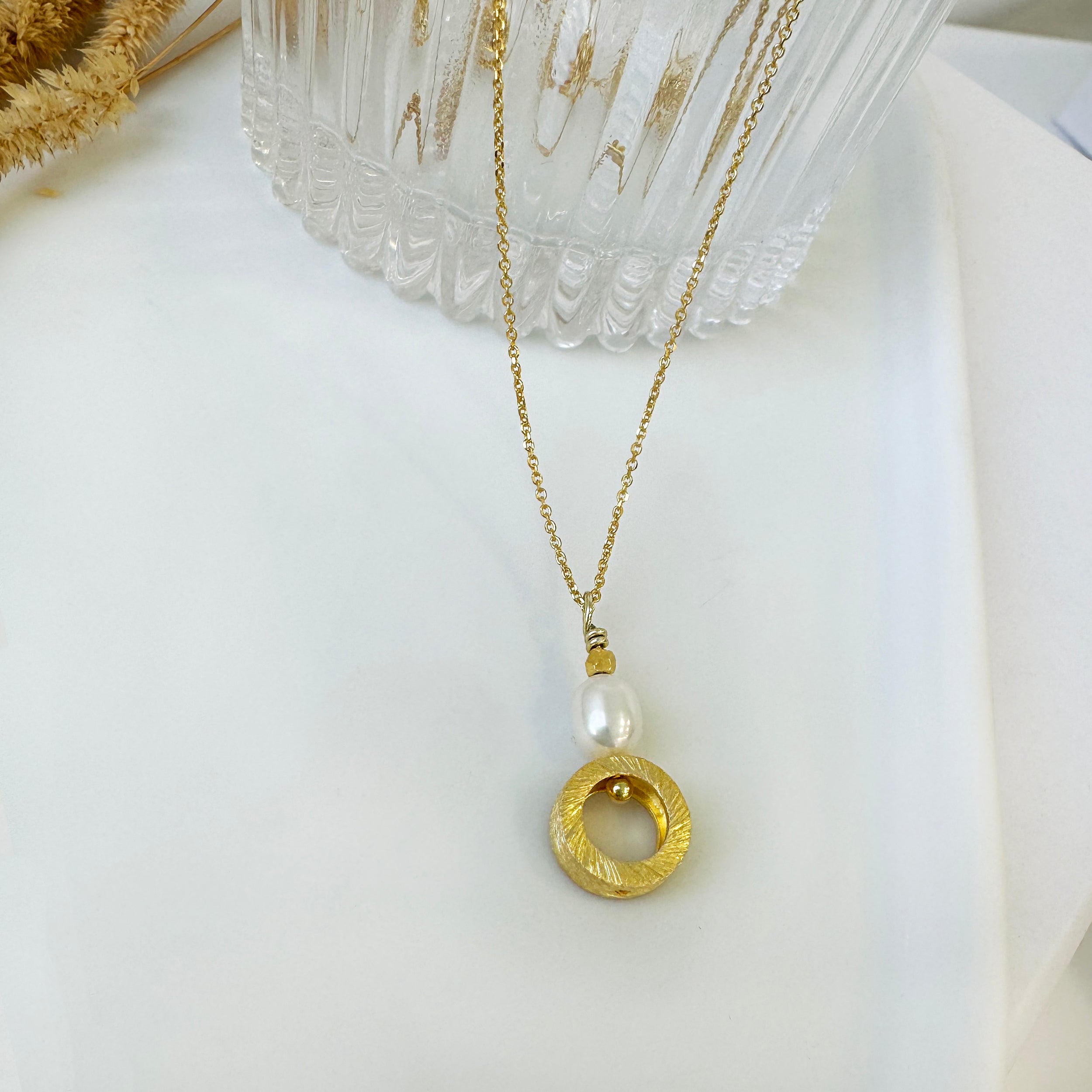 Real Small Pearl Pendant Necklace