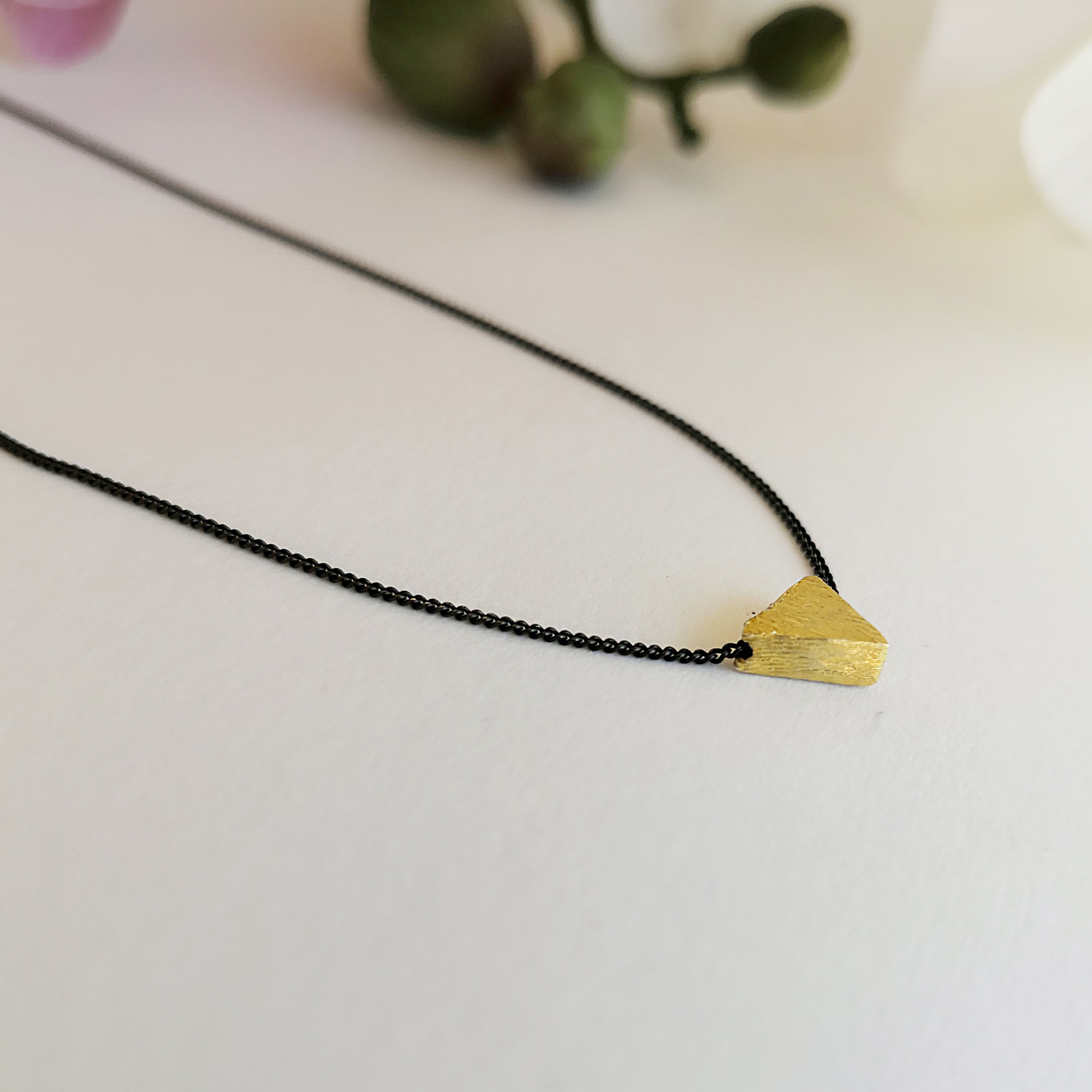 Triangle Charm Minimalist Necklace