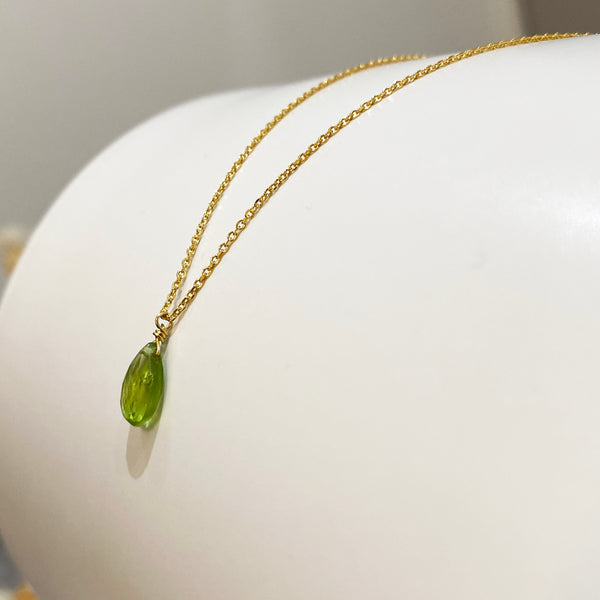 Peridot Necklace - August birthstone necklace