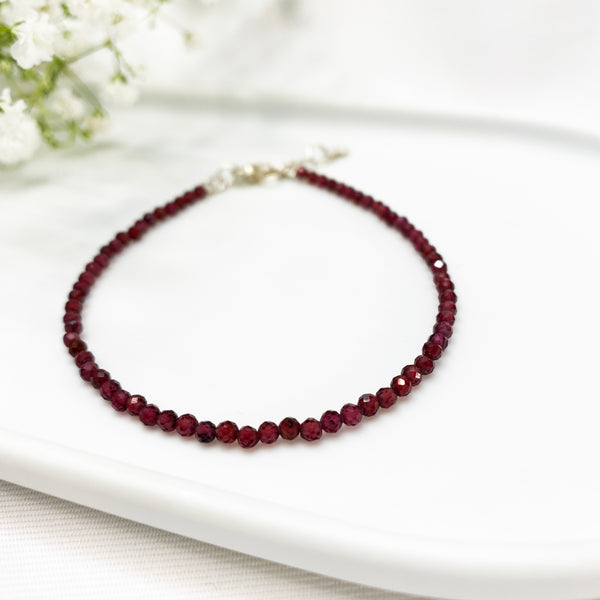 Red Garnet Bangle - to bring serenity, positivity and enhance self-esteem -  Engineered to Heal²