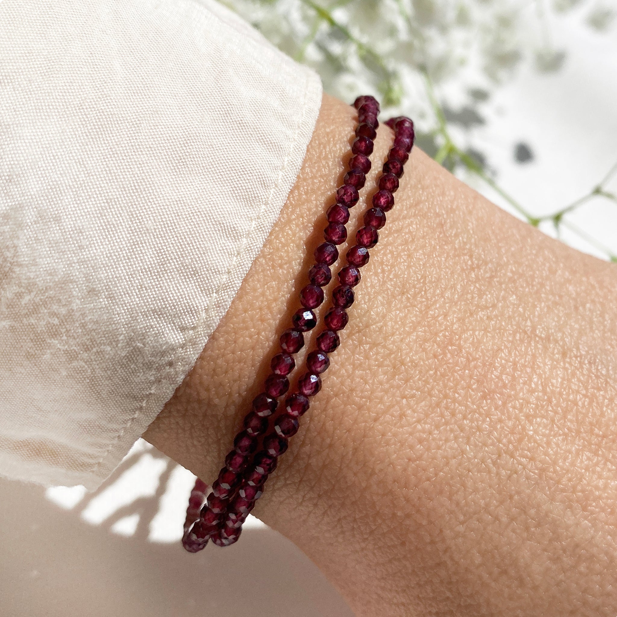 Garnet and citrine bracelet-Red garnet-Natural stones-Elegant store jewel-Joie de vivre bracelet-Trendy color jewel-Aries sign bracelet