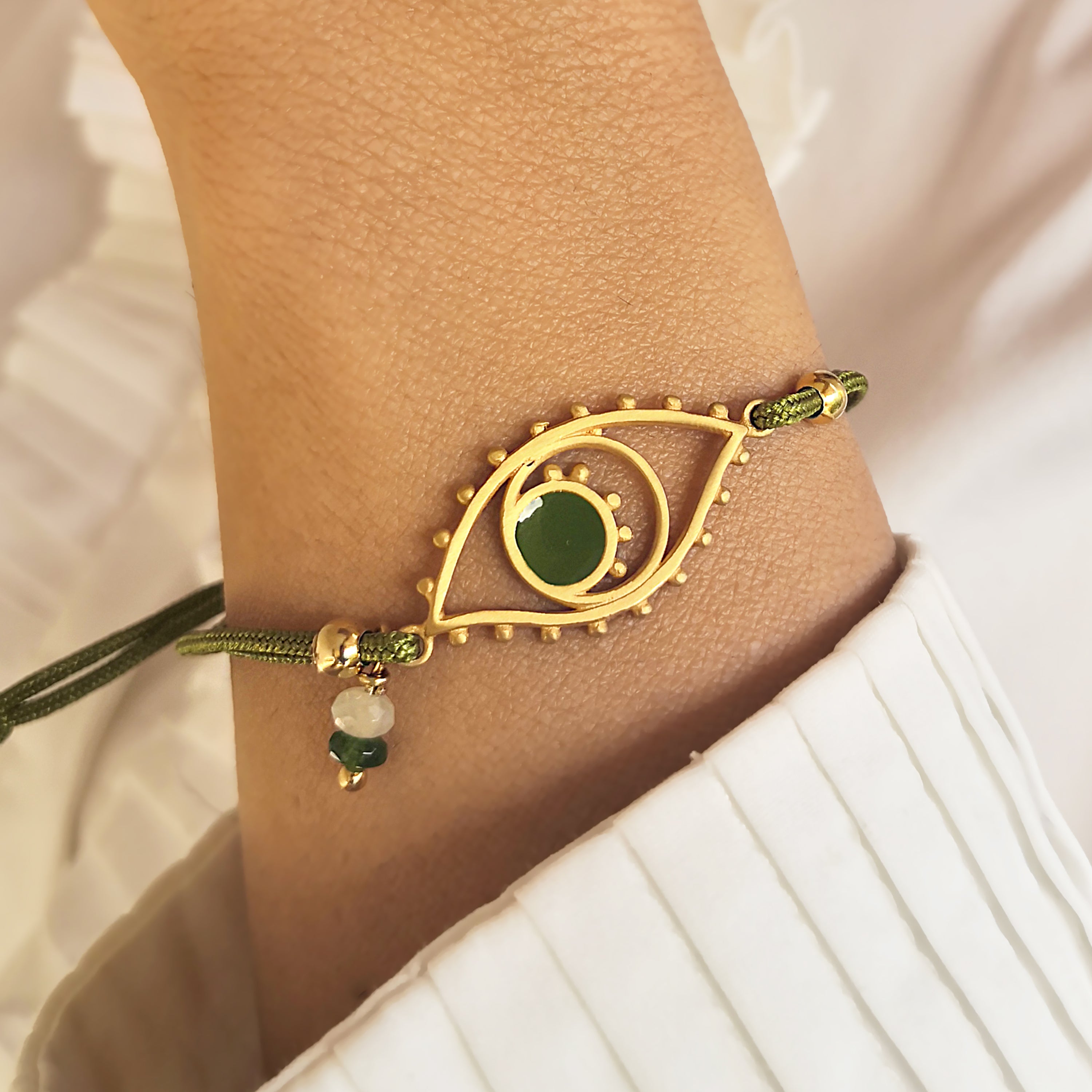 Gold Evil Eye Bracelet - Good luck Bracelet!