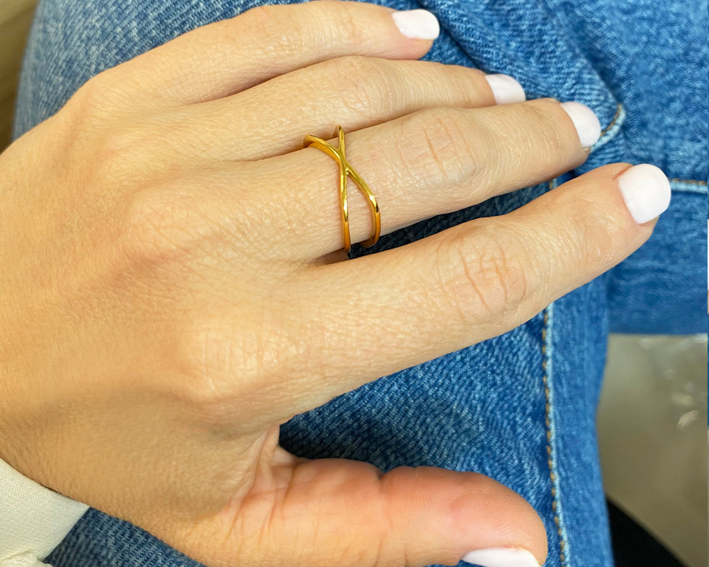 X Shaped Diamond Ring 14k White Gold 0.50ct - Walmart.com