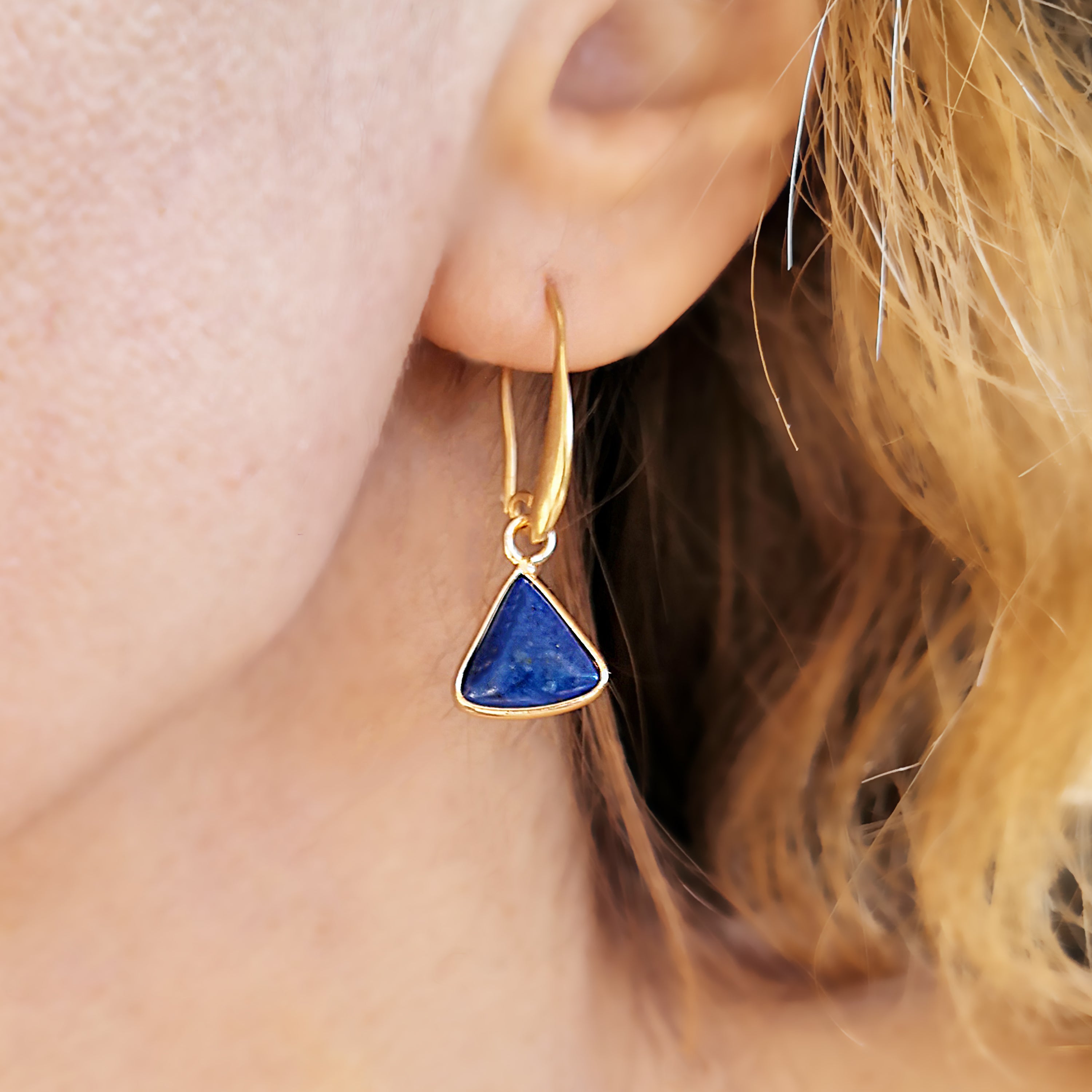 Lapis Lazuli Dangle Earrings