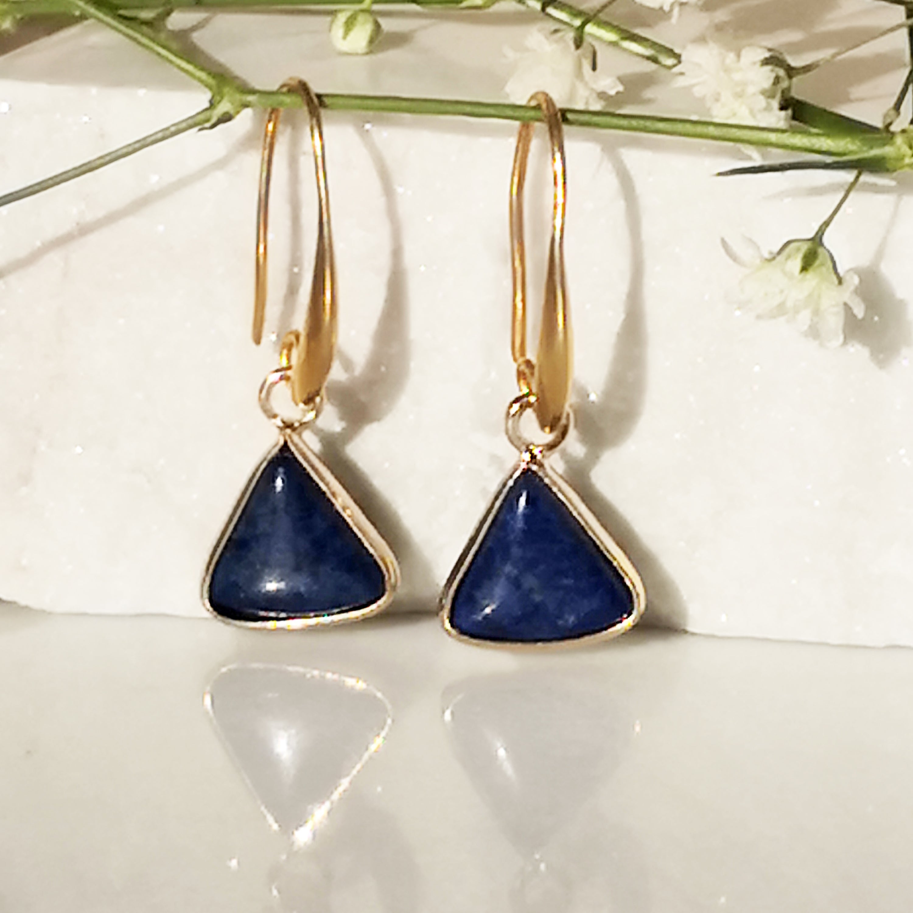 Lapis Lazuli Dangle Earrings