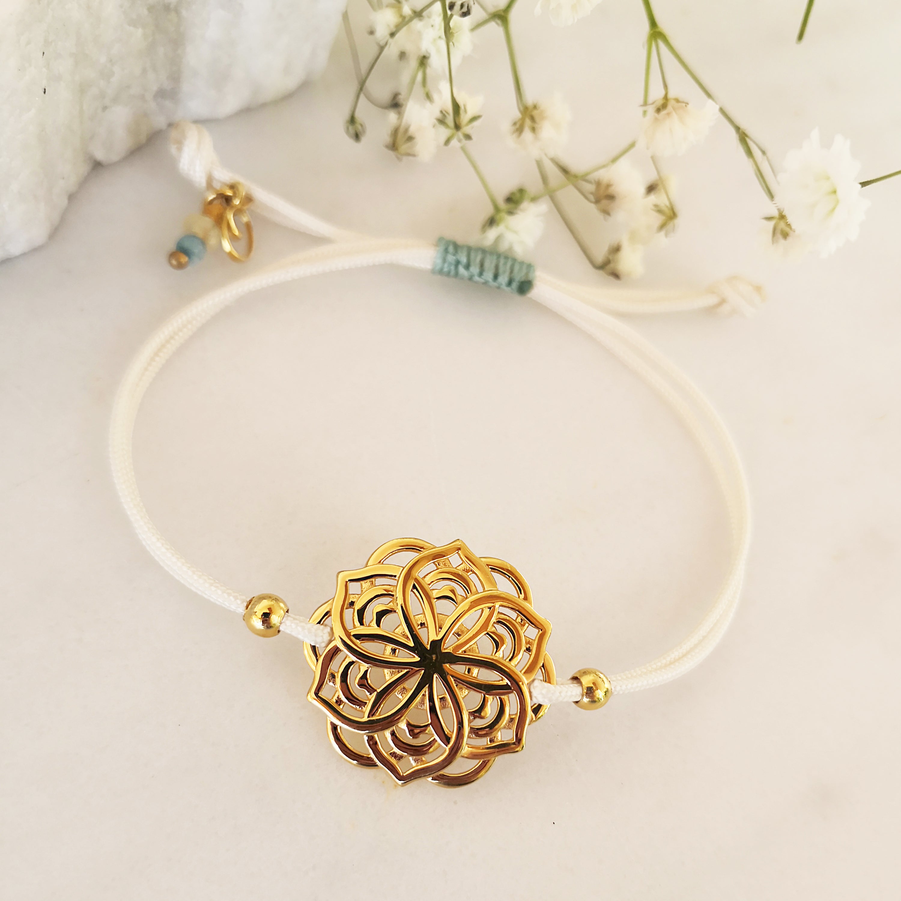 Mandala Bracelet with Macrame