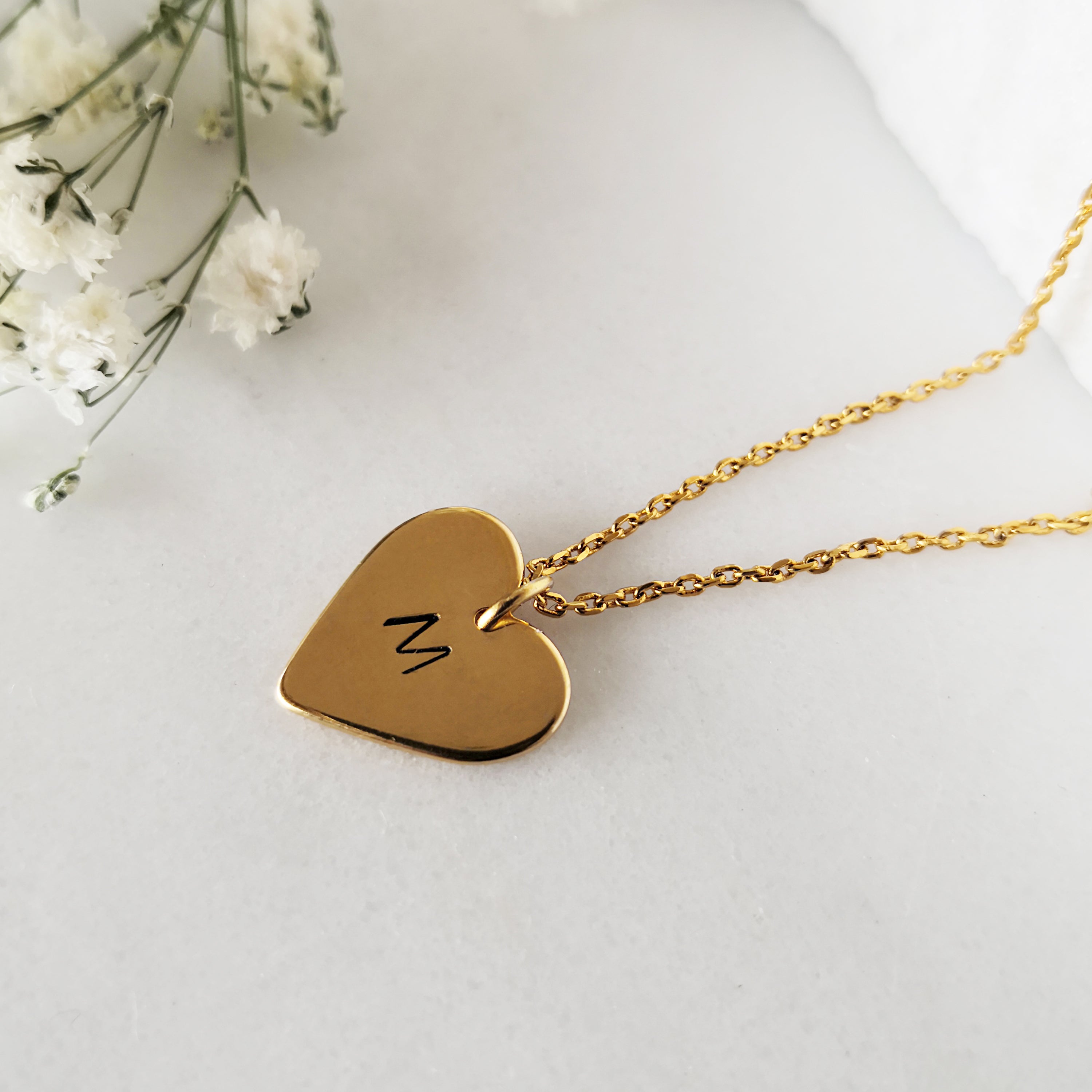 Personalized Heart Necklace