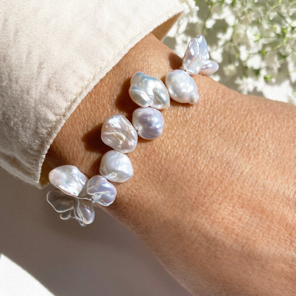 Pearl Bracelet | Real pearls and Sterling Silver 925
