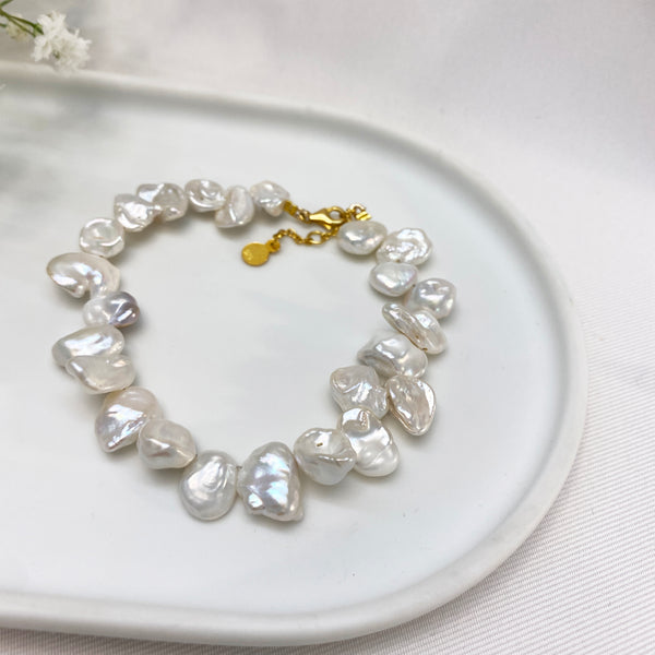 Real Pearl Bracelet | Sterling Silver 925