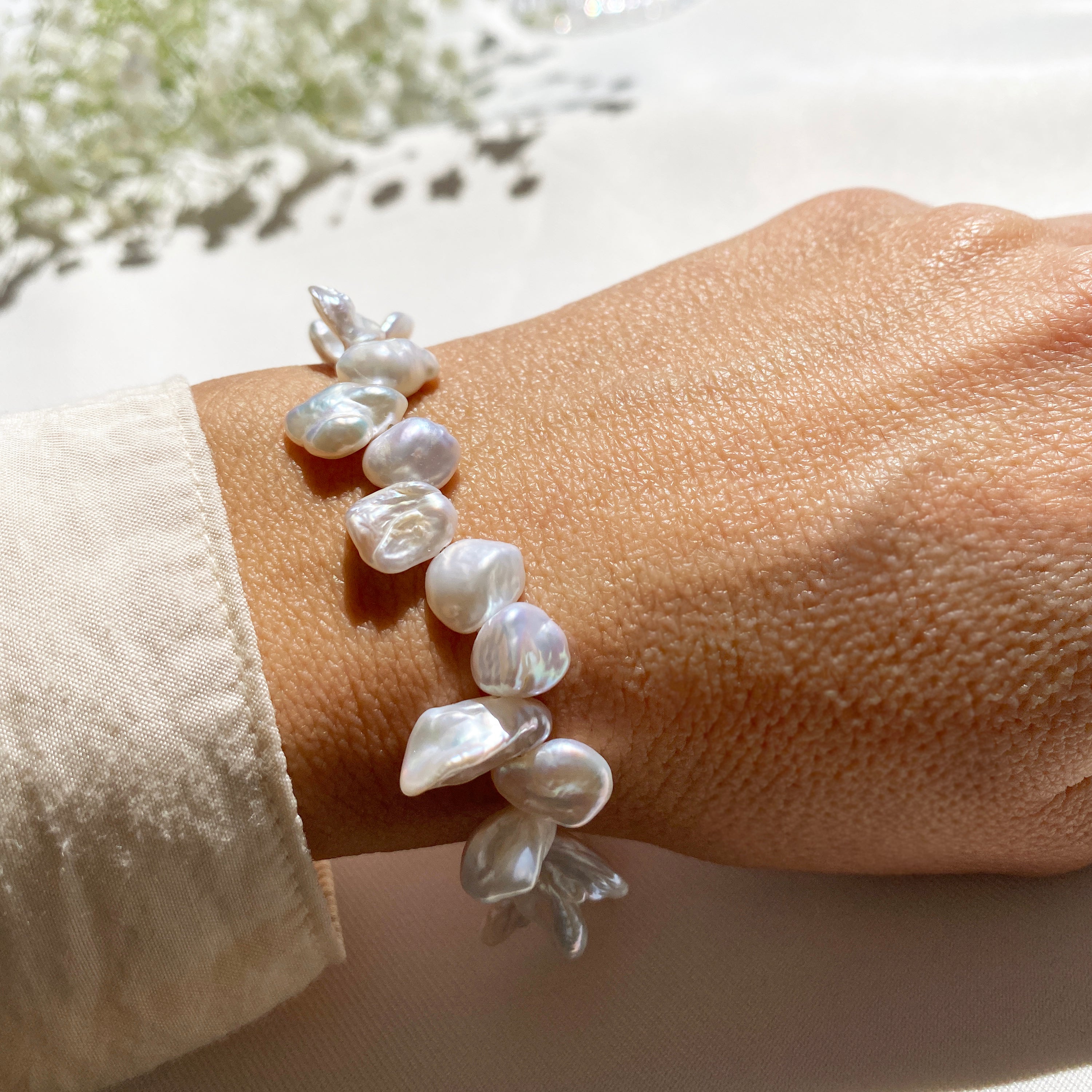 Pearl Bracelet | Real pearls and Sterling Silver 925