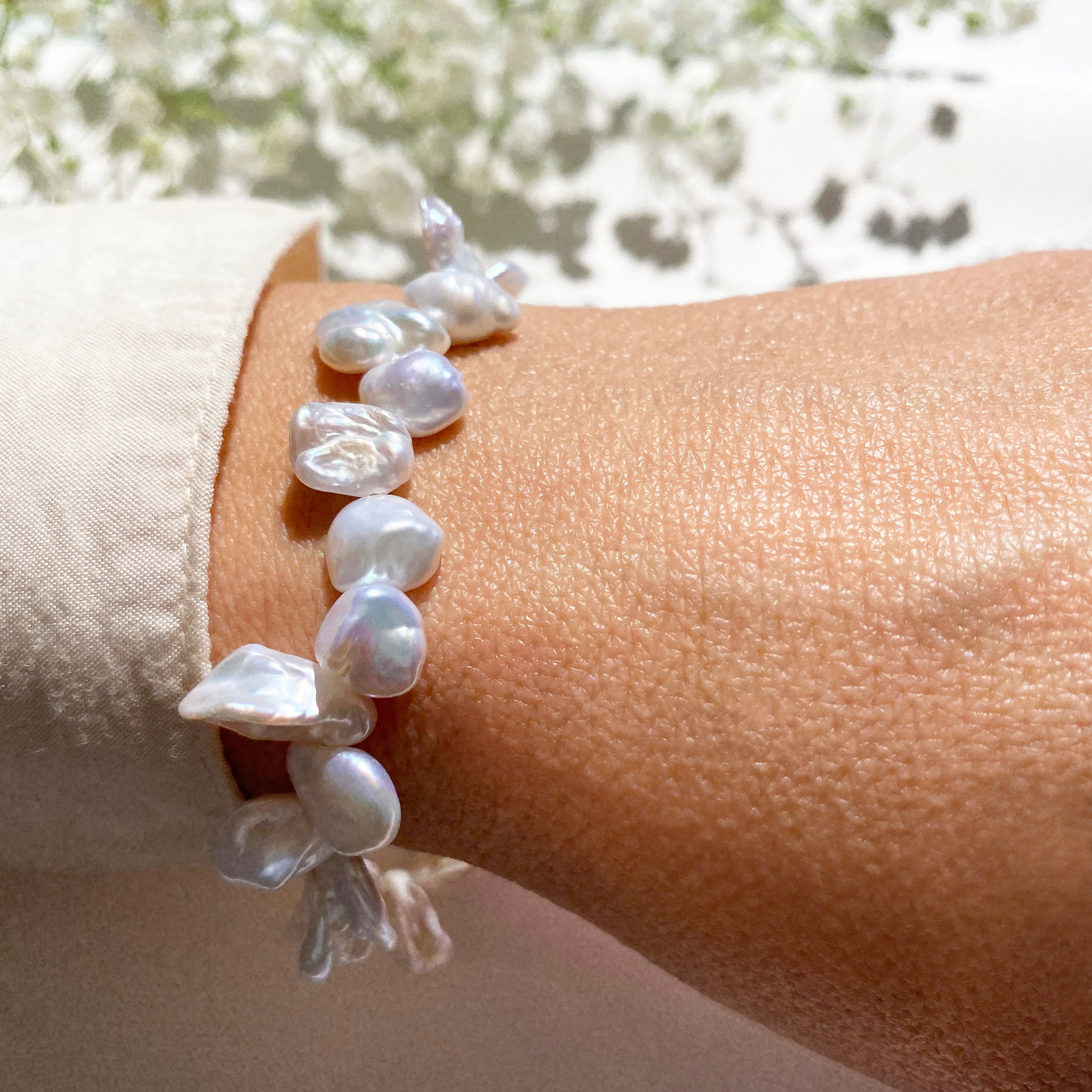 Real Pearl Bracelet | Sterling Silver 925