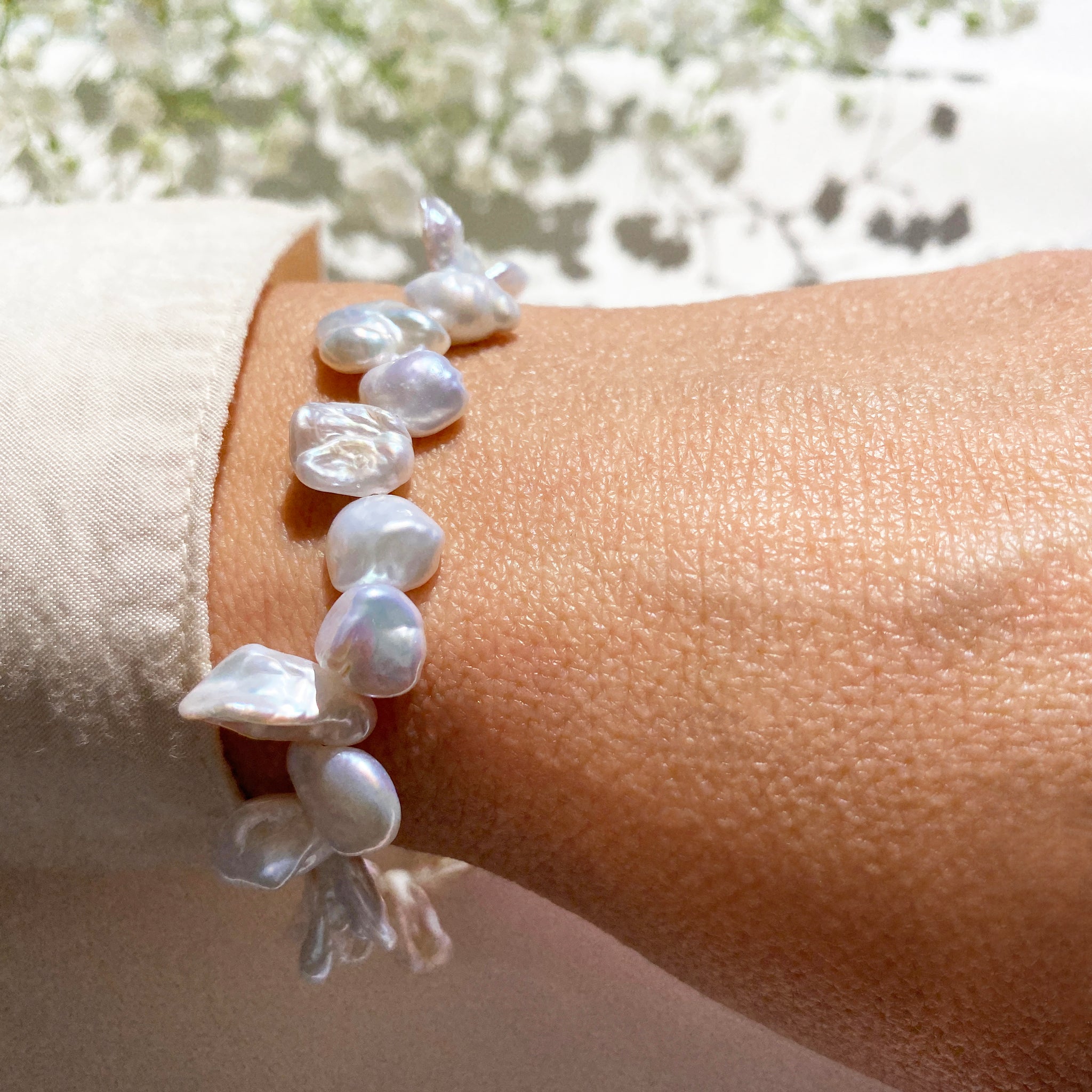 Vantel Pearls adjustable pearl bracelet silver tone green blue white | eBay