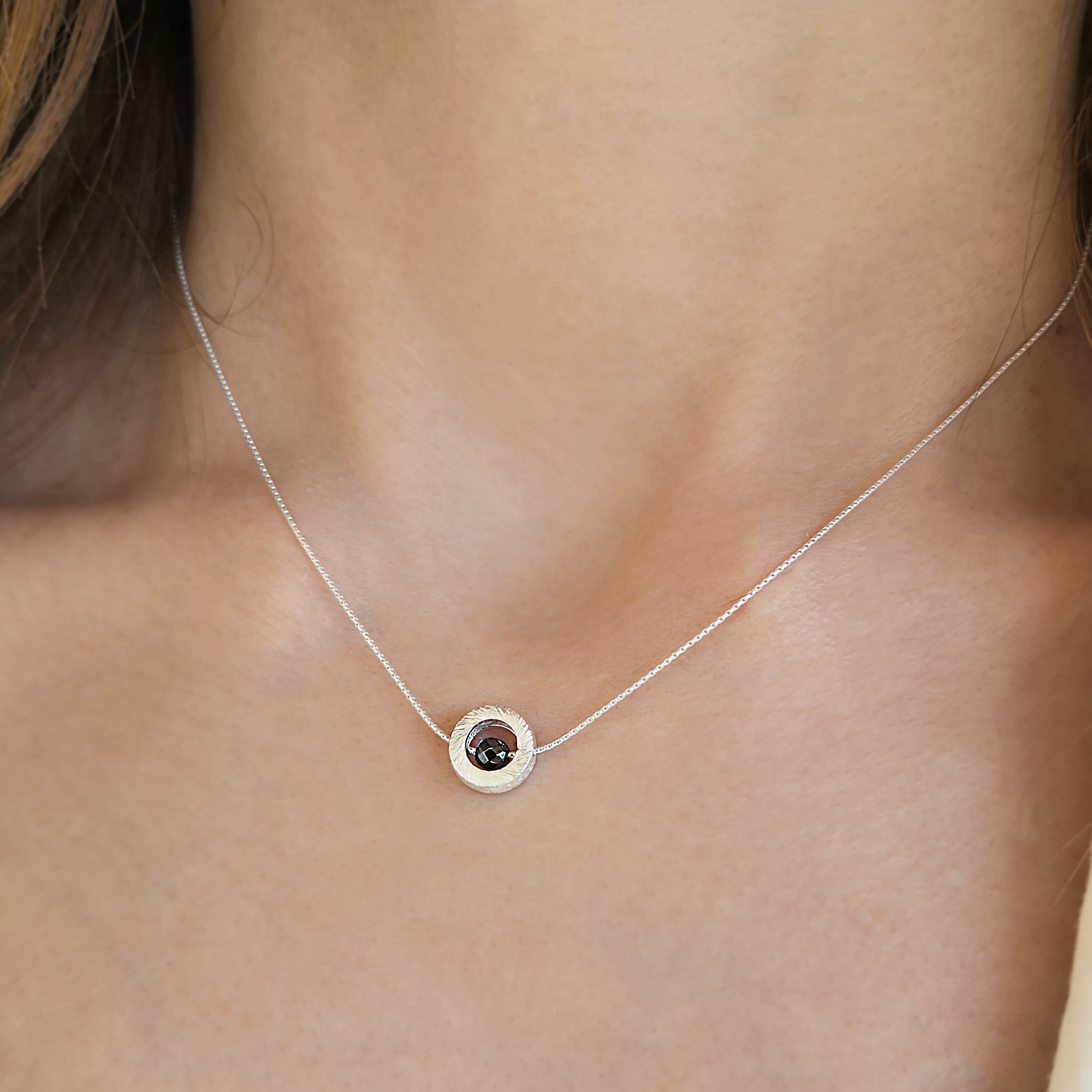 Silver 925 Ring &  Hematite Necklace