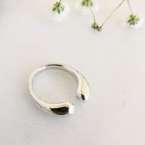 Open Circle Shiny Silver 925 Ring