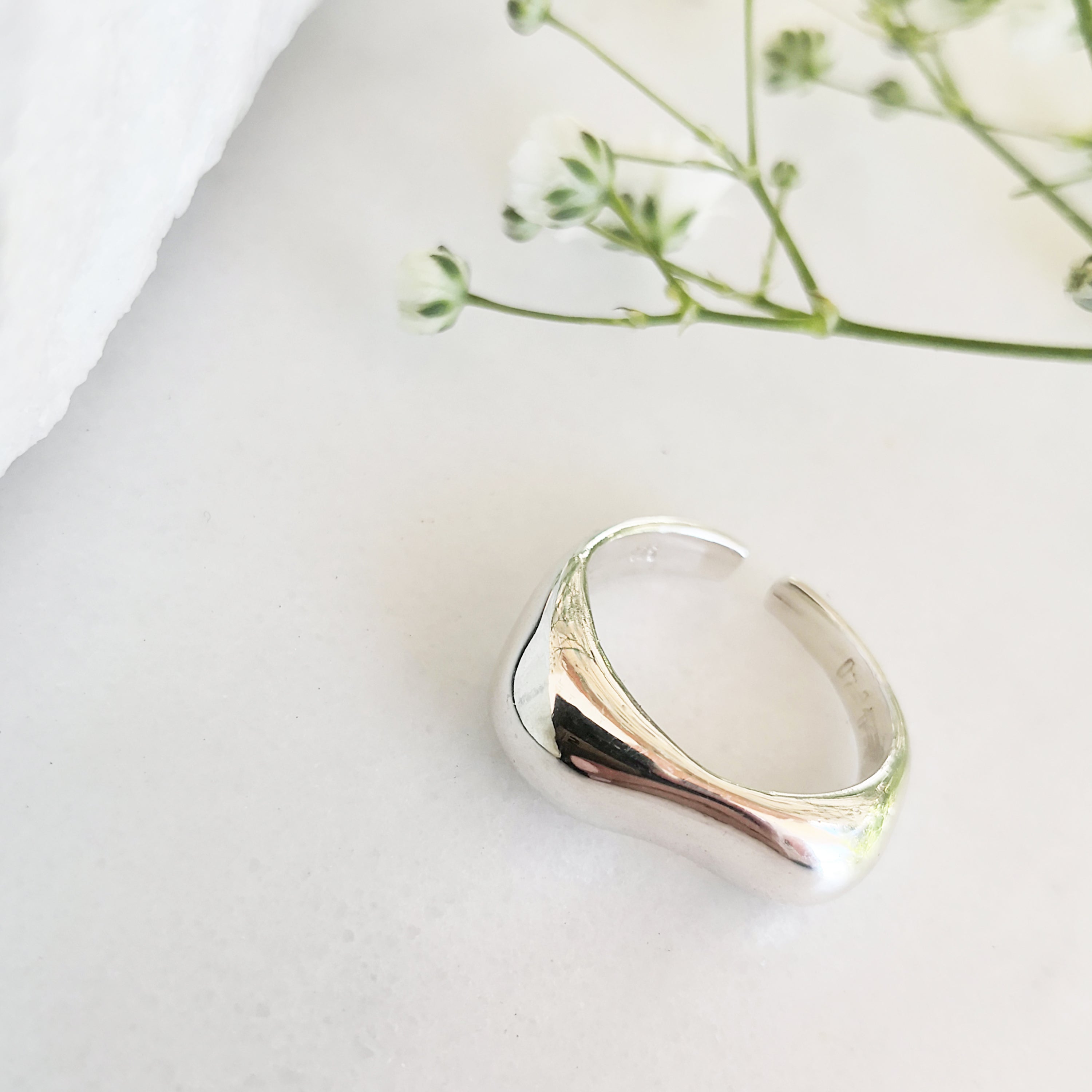 Wave Silver  Ring